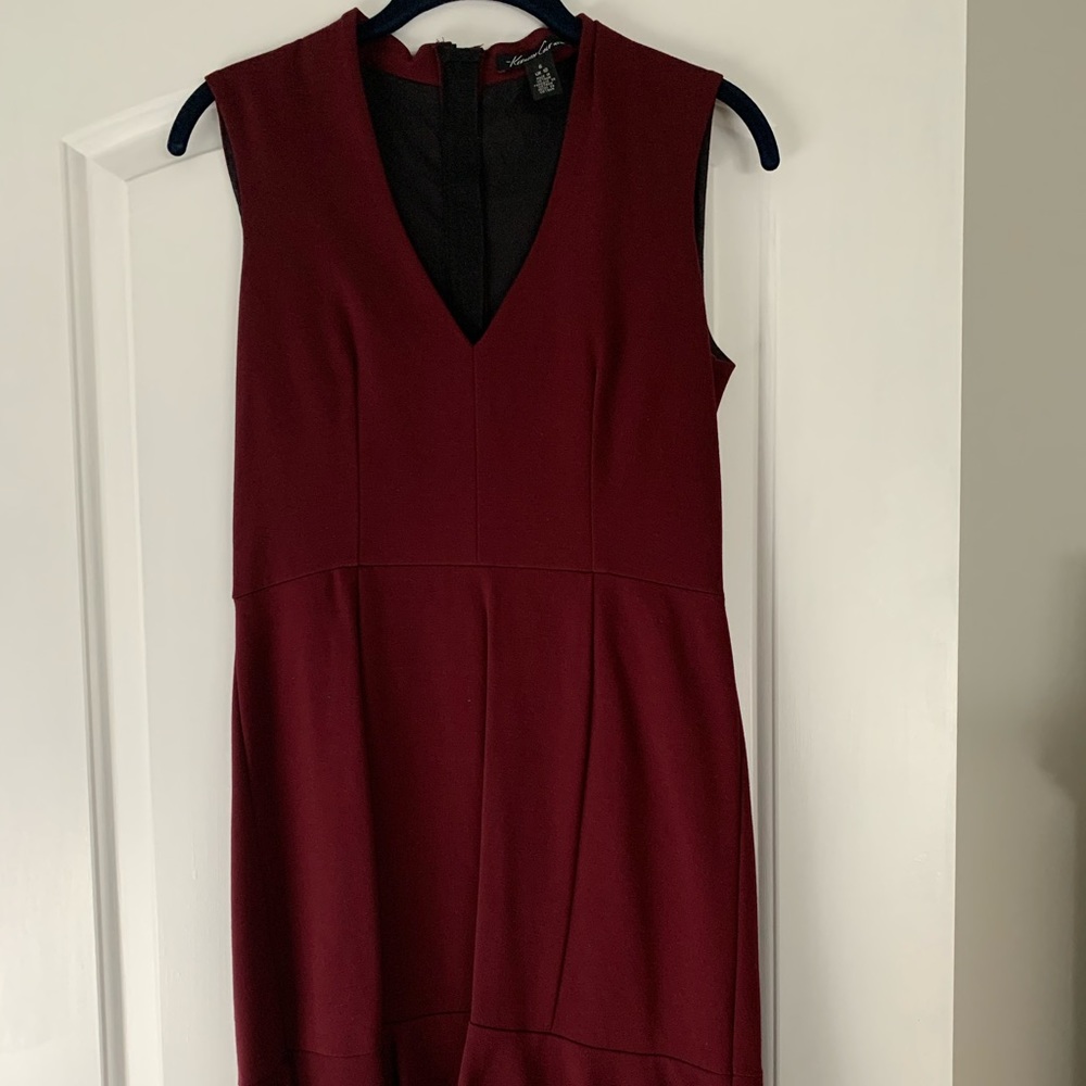 Burgundy Kenneth Cole Cocktail Dress